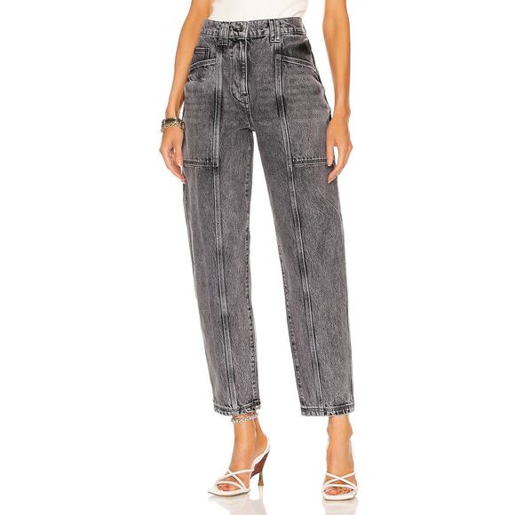 Iro 'Challain' Grey Cotton Denim Jean Size 38 - Picture 1 of 4